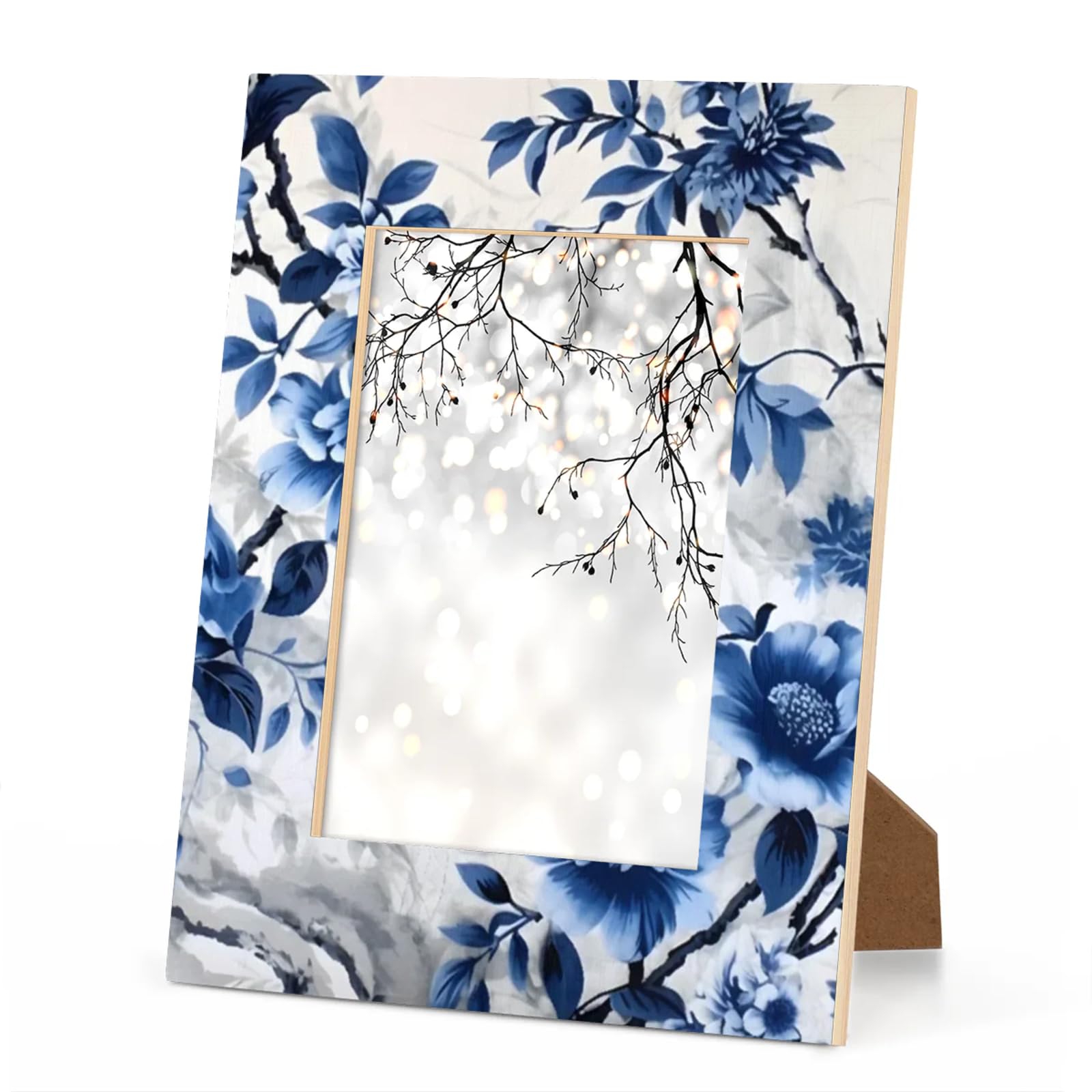 Amazon.com - LANYANYQ 8x10 Picture Frame, Blue White Floral 8x10